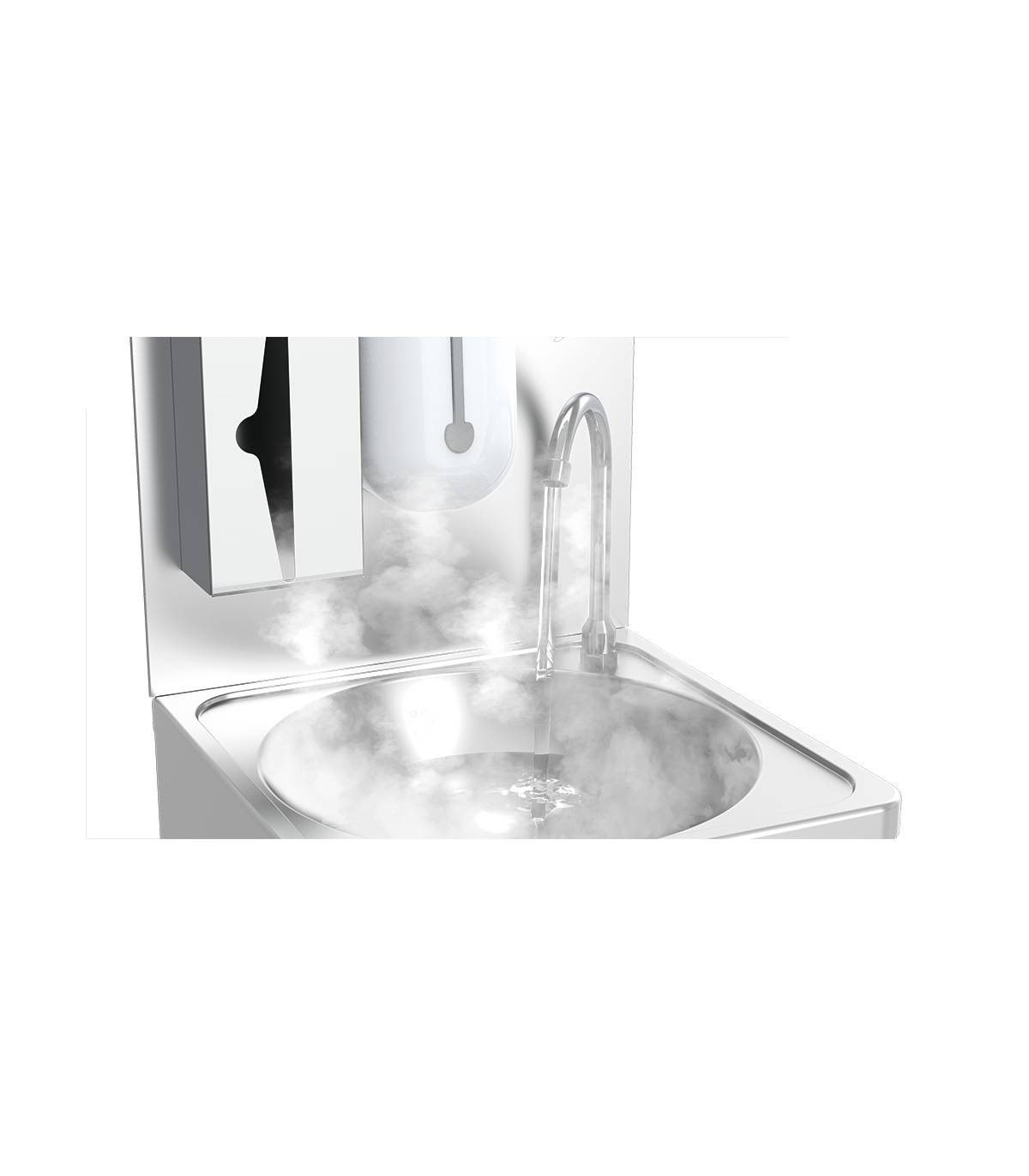 Sistema Agua Caliente Lavamanos Portátil Lavamanos Inox Portátil Fricosmos FC-061450