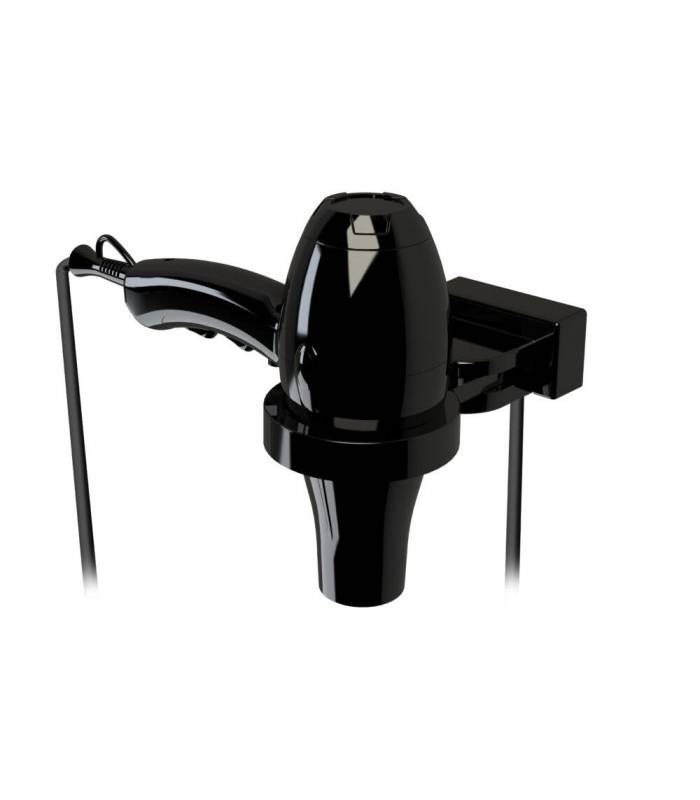 Secador Pelo Ibiza Negro con soporte Secadores Pelo Hotel JVD JV8221630