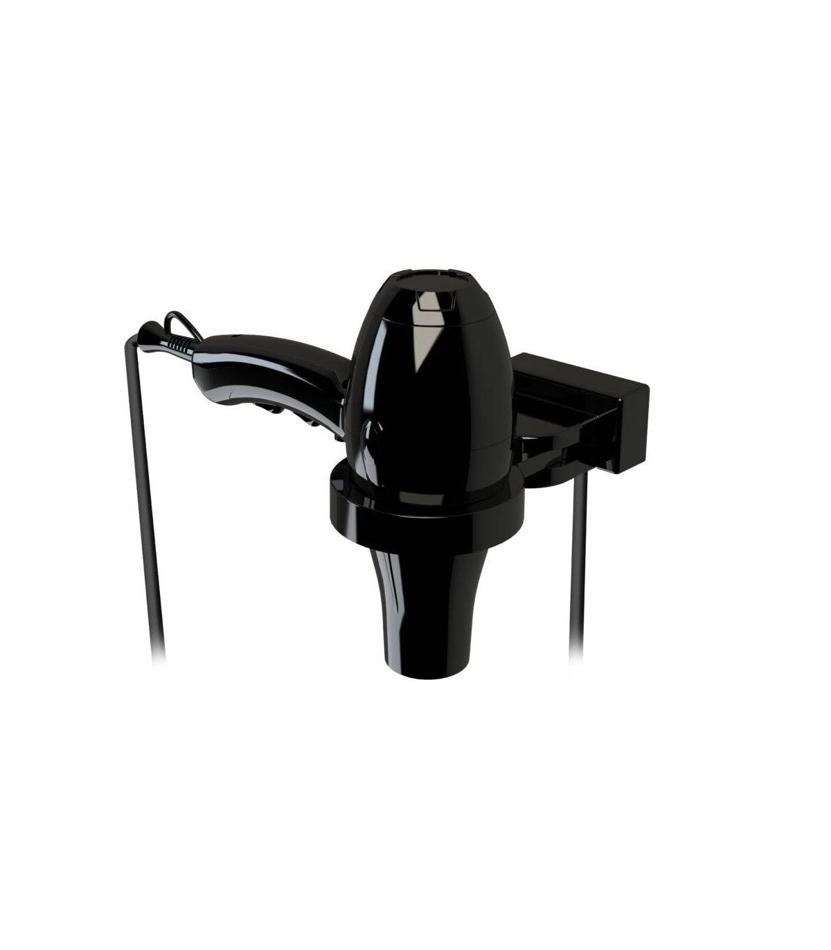 Secador Pelo Ibiza Negro con soporte Secadores Pelo Hotel JVD JV8221630