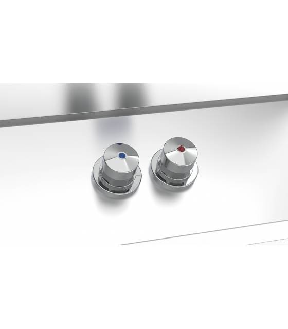 Lavamanos autónomo doble pulsador fría y caliente Lavamanos Inox Portátil Fricosmos FC-061466