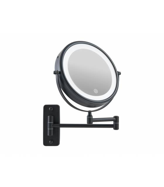Espejo Aumento Pared Led a pilas Negro Winchester by Corby Espejos de Aumento Corby of Windsor CW-26831