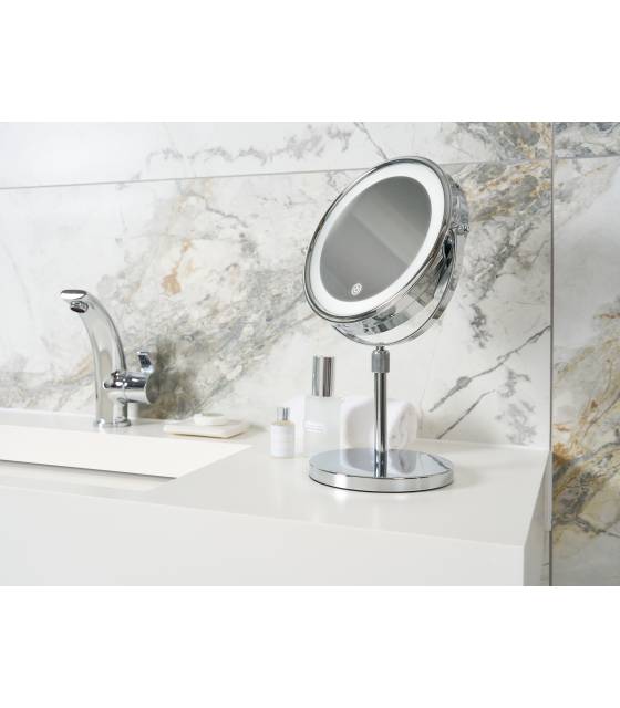 Espejo de Mesa Led con pilas Corby Winchester Cromado Espejos de Aumento Corby of Windsor CW-15628