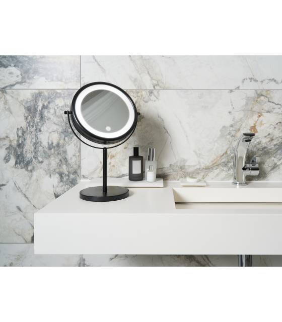 Espejo de Mesa LED con pilas Negro Mate Corby Winchester Espejos de Aumento Corby of Windsor CW-26829