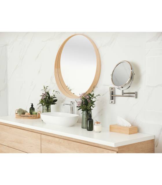 Espejo Aumento Mural Corby Winchester Cromo Espejos de Aumento Corby of Windsor CW-15586