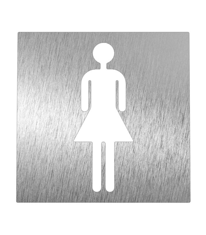 Pictograma Aseo Mujer Inox Pictogramas Inox  FC-P082604