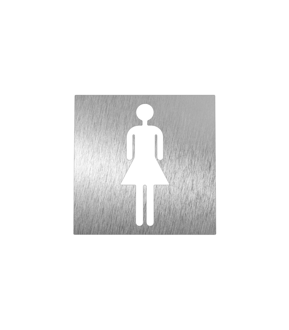 Pictograma Aseo Mujer Inox Pictogramas Inox  FC-P082604