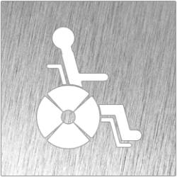Pictograma Aseo Discapacitados Inox Pictogramas Inox  FC-P082614