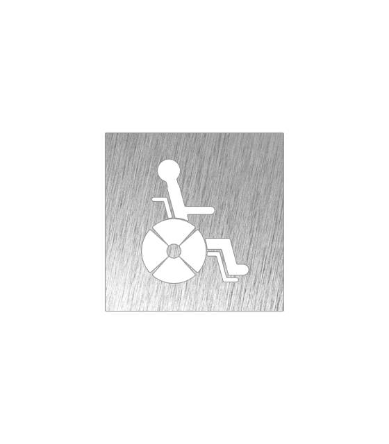 Pictograma Aseo Discapacitados Inox Pictogramas Inox  FC-P082614