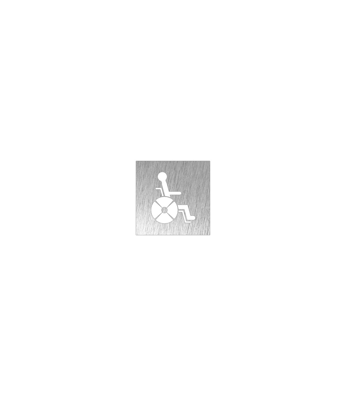 Pictograma Aseo Discapacitados Inox Pictogramas Inox  FC-P082614