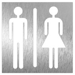 Pictograma Inox Aseo Unisex Pictogramas Inox  FC-P082634