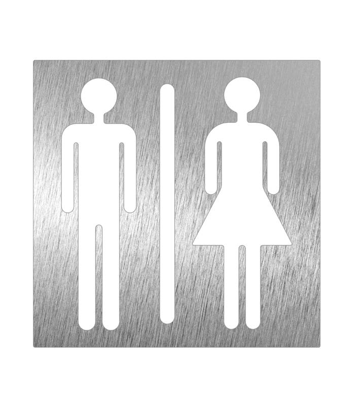 Pictograma Inox Aseo Unisex Pictogramas Inox  FC-P082634