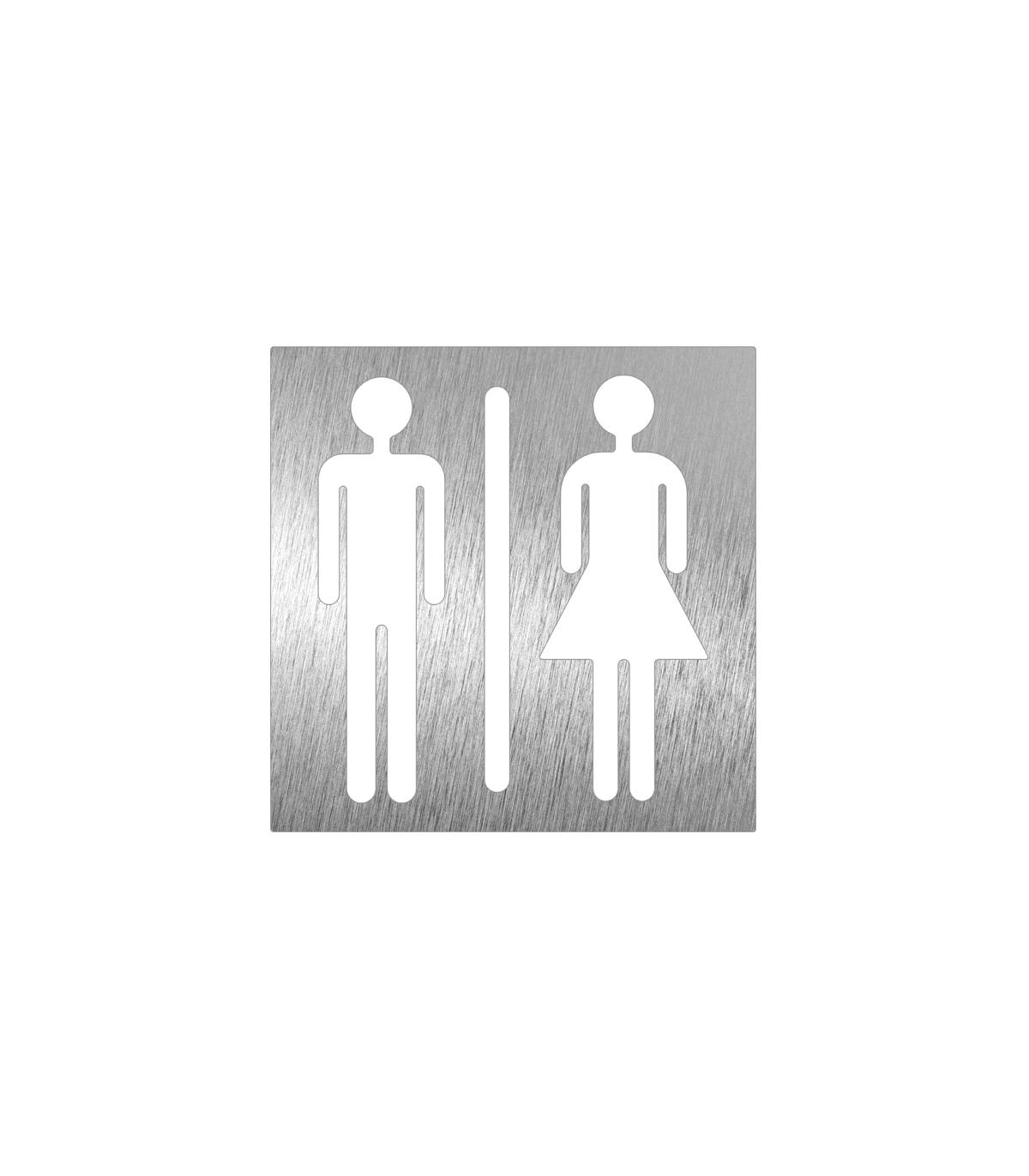 Pictograma Inox Aseo Unisex Pictogramas Inox  FC-P082634