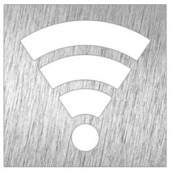 Pictograma Inox Zona Wifi Pictogramas Inox  FC-P082638