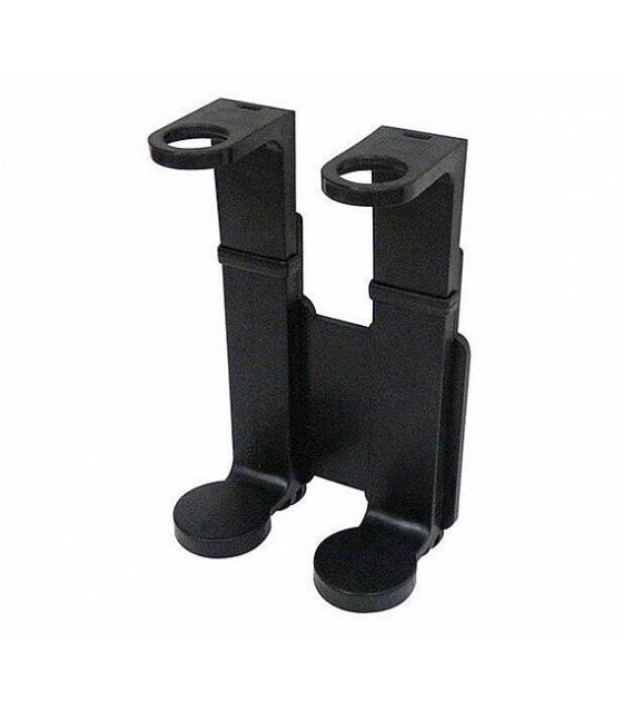 Soporte Dosificador Pared Doble Negro 10 uds Dispensadores y Soportes  GY-SOPNMB2