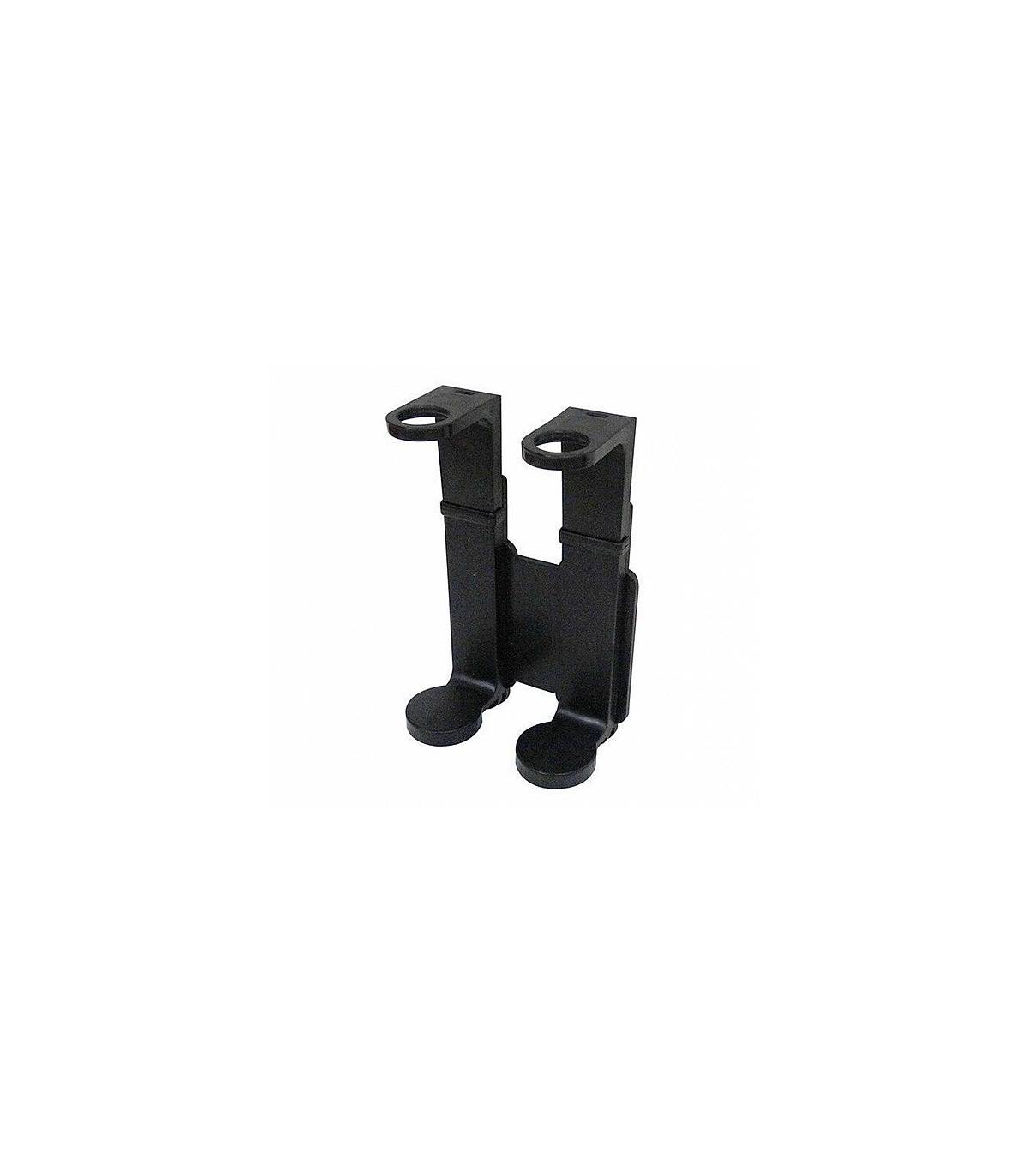 Soporte Dosificador Pared Doble Negro 10 uds Dispensadores y Soportes  GY-SOPNMB2