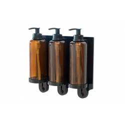 Soporte Dosificador Triple Negro 10 uds Dispensadores y Soportes  GY-SOPNMB3