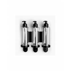 Soporte Dosificador Triple Negro 10 uds Dispensadores y Soportes  GY-SOPNMB3