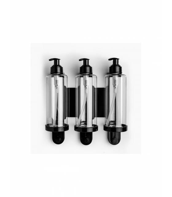 Soporte Dosificador Triple Negro 10 uds Dispensadores y Soportes  GY-SOPNMB3