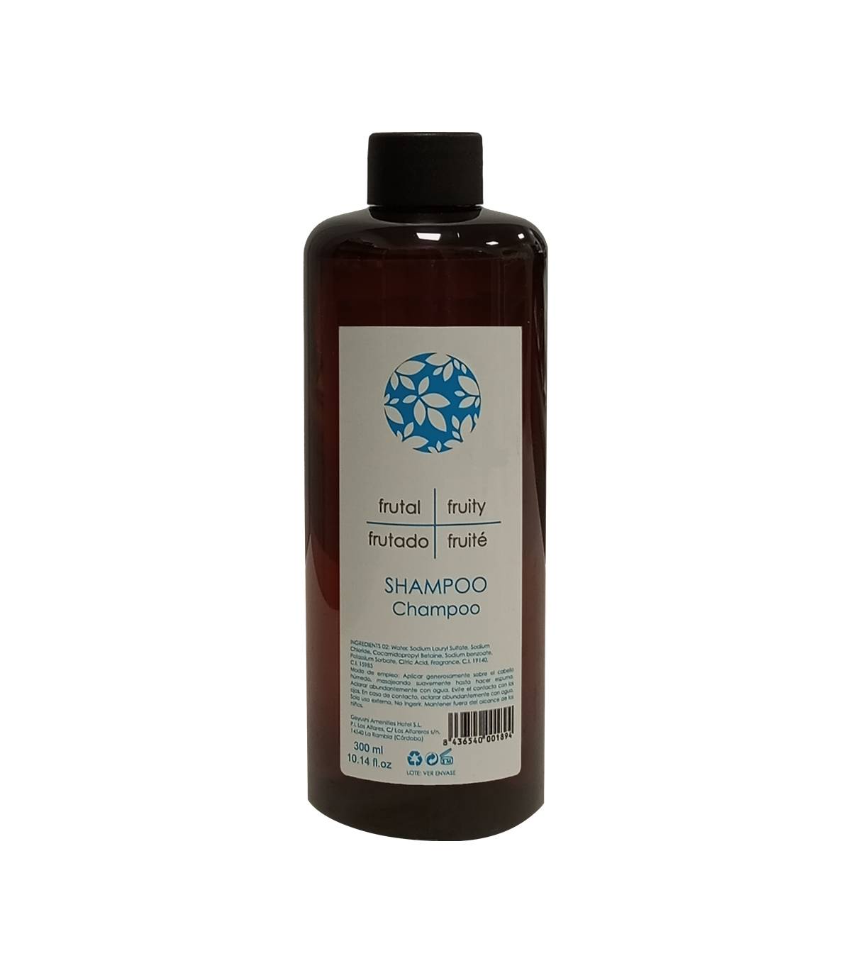 Botella Champú 300ml Ambar 40 uds Champú Geyushi GY-BOTCHAM