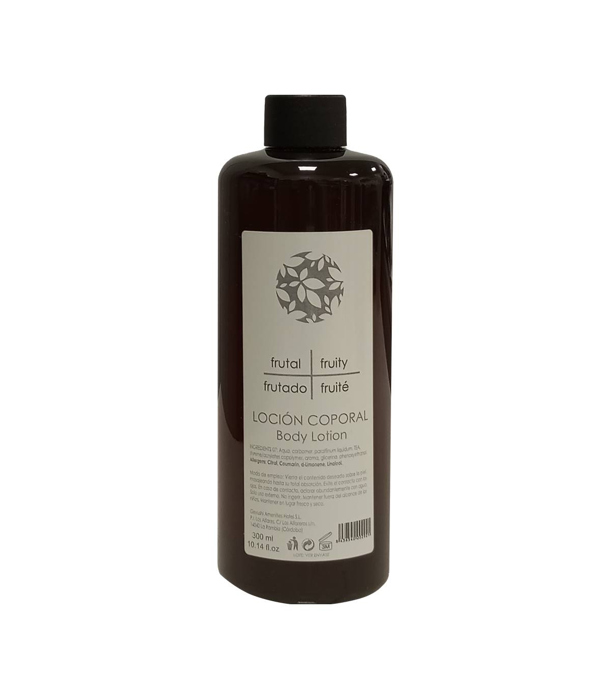Botella Loción Corporal 300ml Ambar 40 uds Loción Corporal Geyushi GY-BOTLCAM