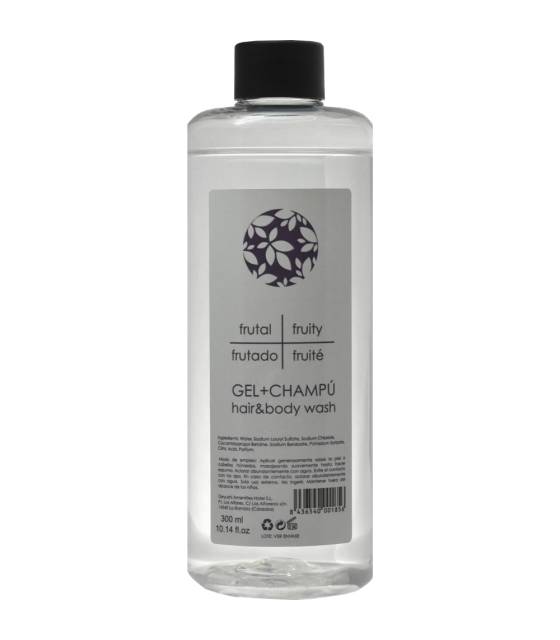 Botella Gel & Champú 300 ml 40 uds Gel y Jabón Geyushi GY-BOTGCHTR
