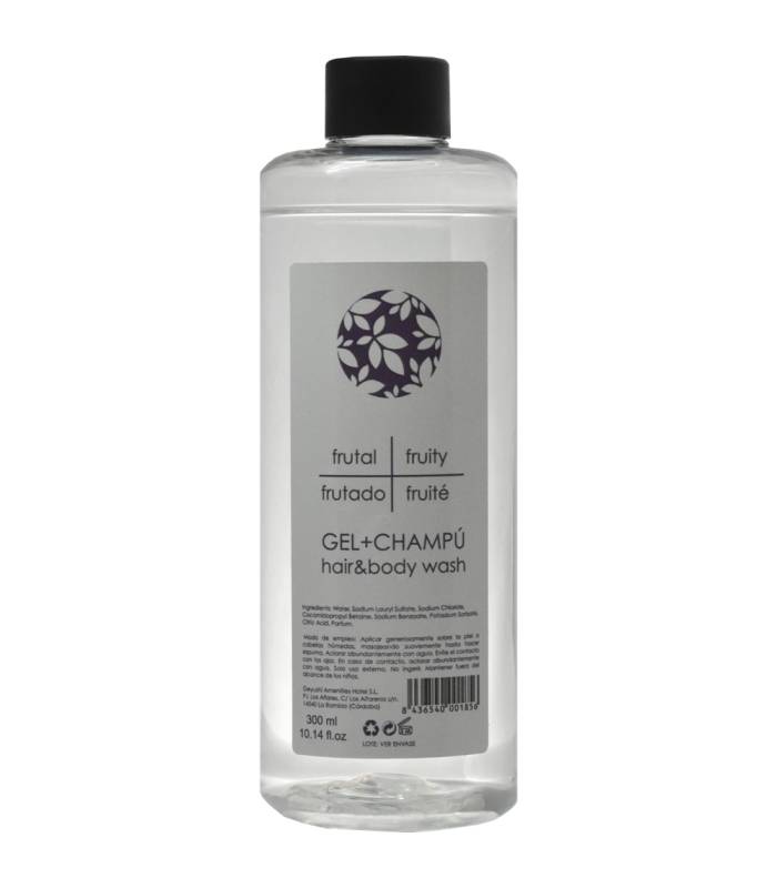 Botella Gel & Champú 300 ml 40 uds Gel y Jabón Geyushi GY-BOTGCHTR