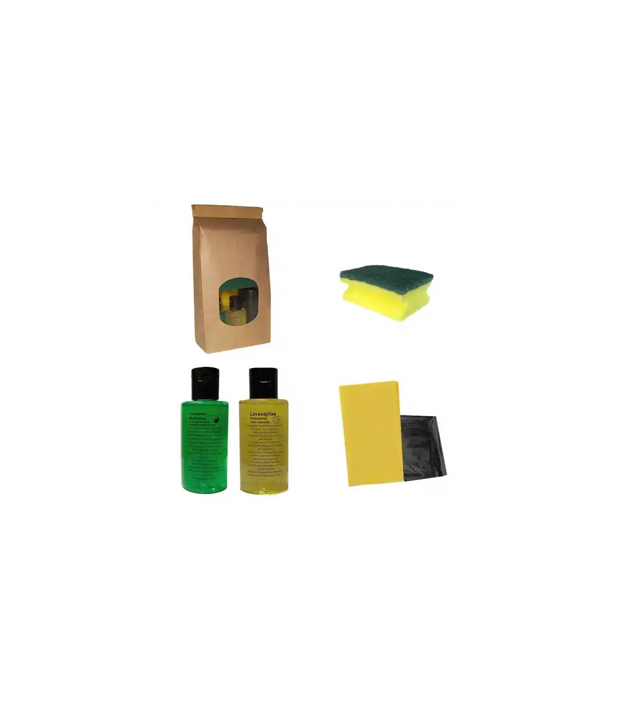 Kit Limpieza Apartamentos Kraft 60 uds Kit Limpieza Apartamentos Geyushi GY-KITLIM60K