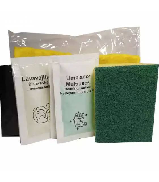 Kit Limpieza Apartamentos Sachet 50 uds Kit Limpieza Apartamentos Geyushi GY-KLIMS15