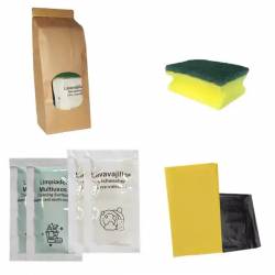 Kit Limpieza Apartamentos Sachet Kraft 60 uds Kit Limpieza Apartamentos Geyushi GY-KLIMS15K