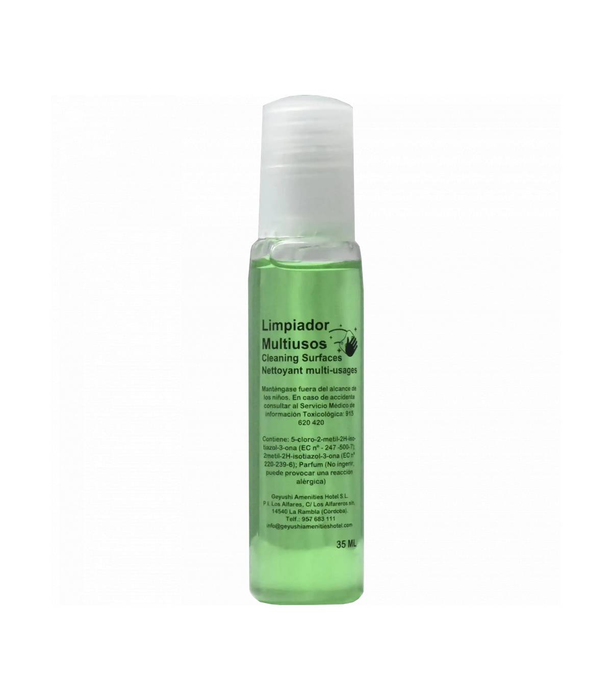 Multiusos Pino Botella 35 ml 400uds Kit Limpieza Apartamentos Geyushi GY-BCMUL