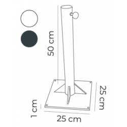 Base Sombrilla Fijación al suelo Ø90 mm Bases de Parasoles CONVA BASE245-90