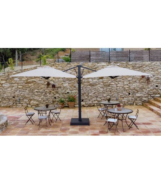 Parasol Lateral Doble 6x3m Forte Olefin Parasoles Grandes CONVA CO881OL