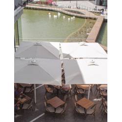 Parasol Terraza 4x4 m Master Poliéster Beige Parasoles Grandes CONVA CO894P30