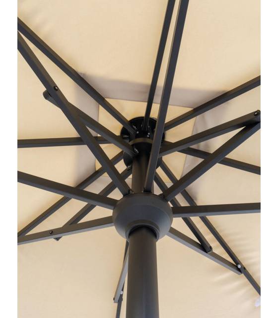 Parasol Rectangular 3x4 m Master Poliéster Beige Parasoles Grandes CONVA CO884P30