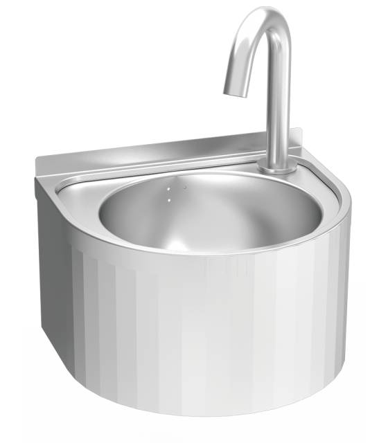 Lavamanos electrónico agua fría y caliente Lavamanos Inox Mural Fricosmos FC-061404
