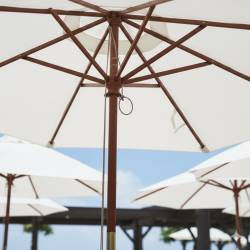 Parasol 3x3 Madera Plus Tela Olefin Parasoles Cuadrados CONVA CO844OL
