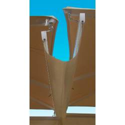 Canal Vierteaguas Parasol 2m Perfil Blanco Tela Olefin Cerramiento Parasoles CONVA CO-4.803.200.