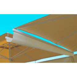 Canal Vierteaguas Parasol 2m Perfil Blanco Tela Olefin Cerramiento Parasoles CONVA CO-4.803.200.