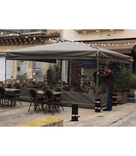 Conjunto Parasol con Cerramiento 4m Base con Ruedas Conva Cerramiento Parasoles CONVA CO-894.802412OL.BASE01