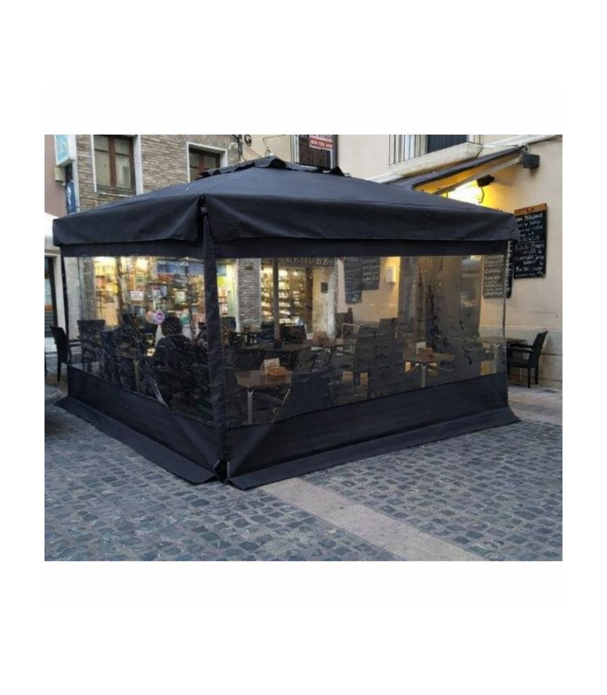 Conjunto Parasol con Cerramiento 4m Base con Ruedas Conva Cerramiento Parasoles CONVA CO-894.802412OL.BASE01