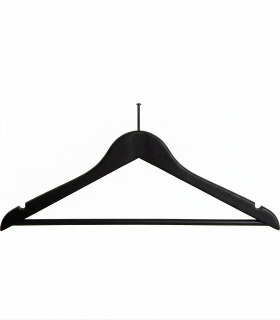 Percha Madera Negra Antirrobo 100 uds. Perchas Armario  PC903061-GS