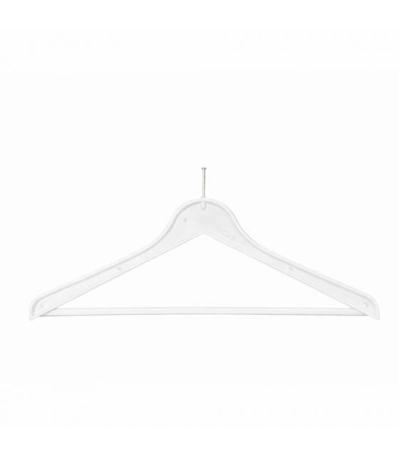 Percha plástico Blanca gancho antirrobo 75 uds Perchas Armario  PC51010-GS