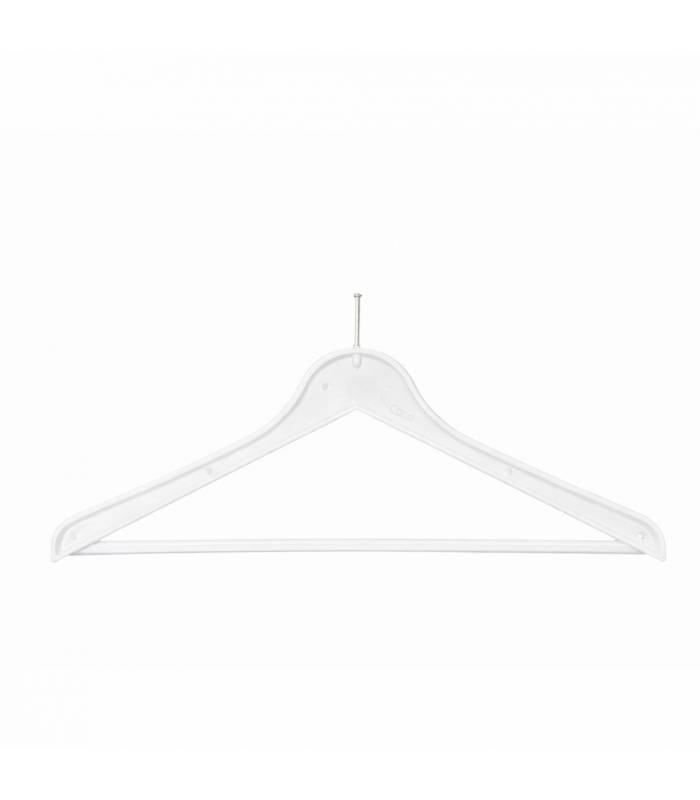 Percha plástico Blanca gancho antirrobo 75 uds Perchas Armario  PC51010-GS