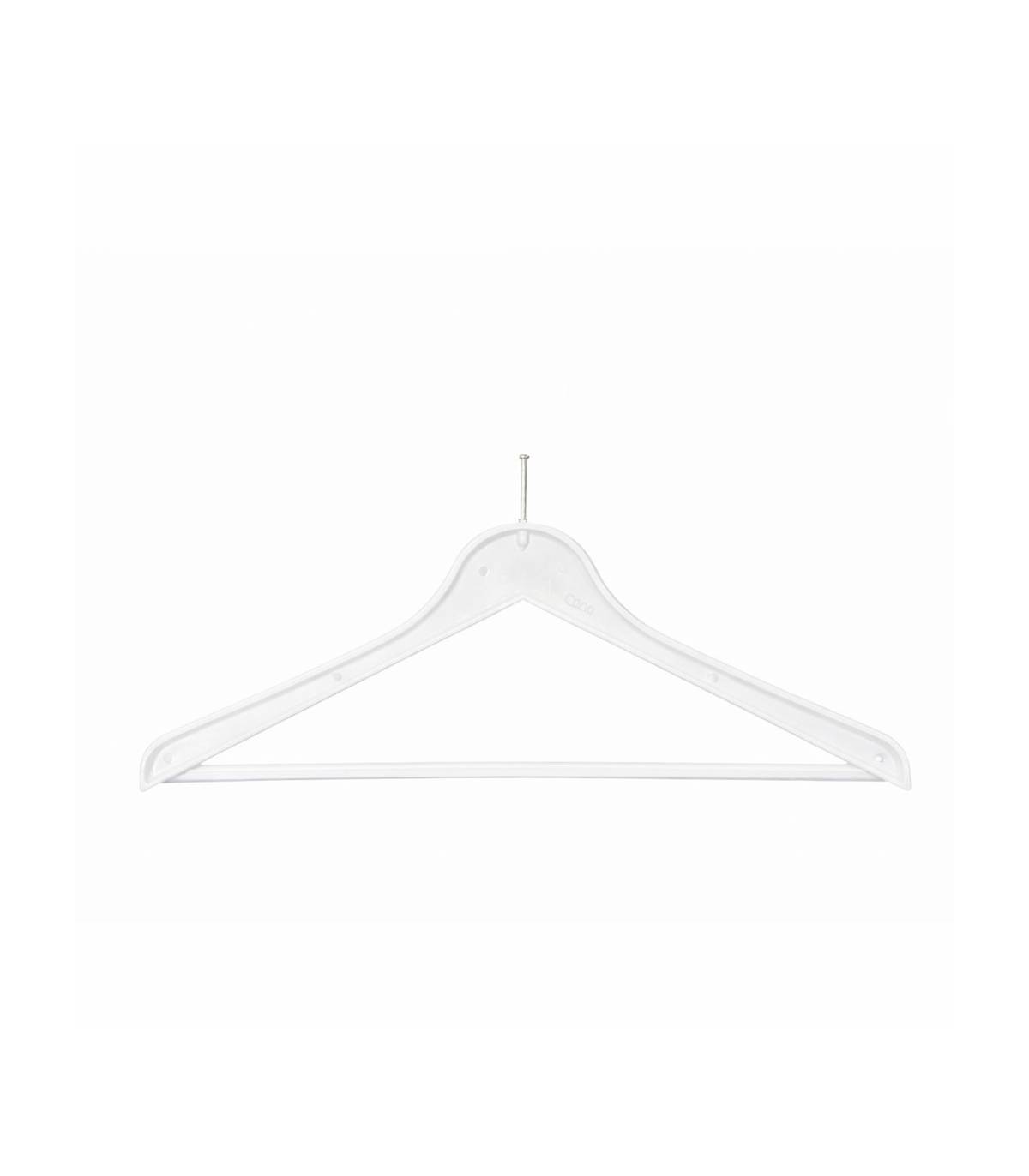 Percha plástico Blanca gancho antirrobo 75 uds Perchas Armario  PC51010-GS