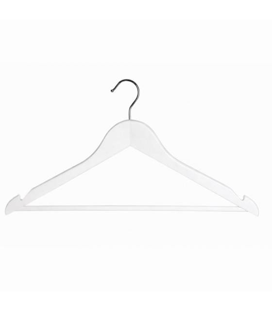 Percha de Madera Blanca 100 uds. Perchas Armario  PC903060