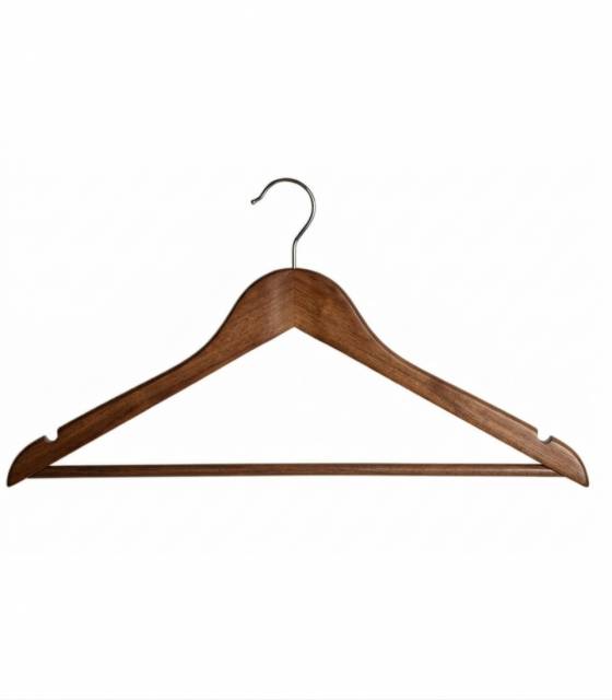 Percha de Madera Nogal 100 uds. Perchas Armario  PC903064
