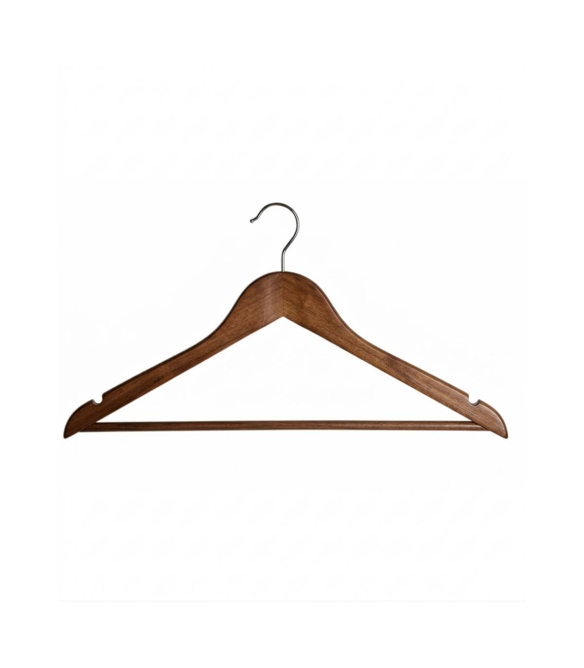 Percha de Madera Nogal 100 uds. Perchas Armario  PC903064