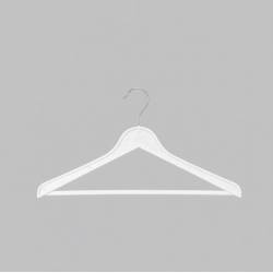 Percha plástico Blanca con gancho Perchas Armario  PC51010