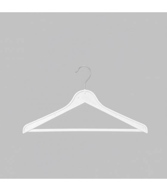 Percha plástico Blanca con gancho Perchas Armario  PC51010