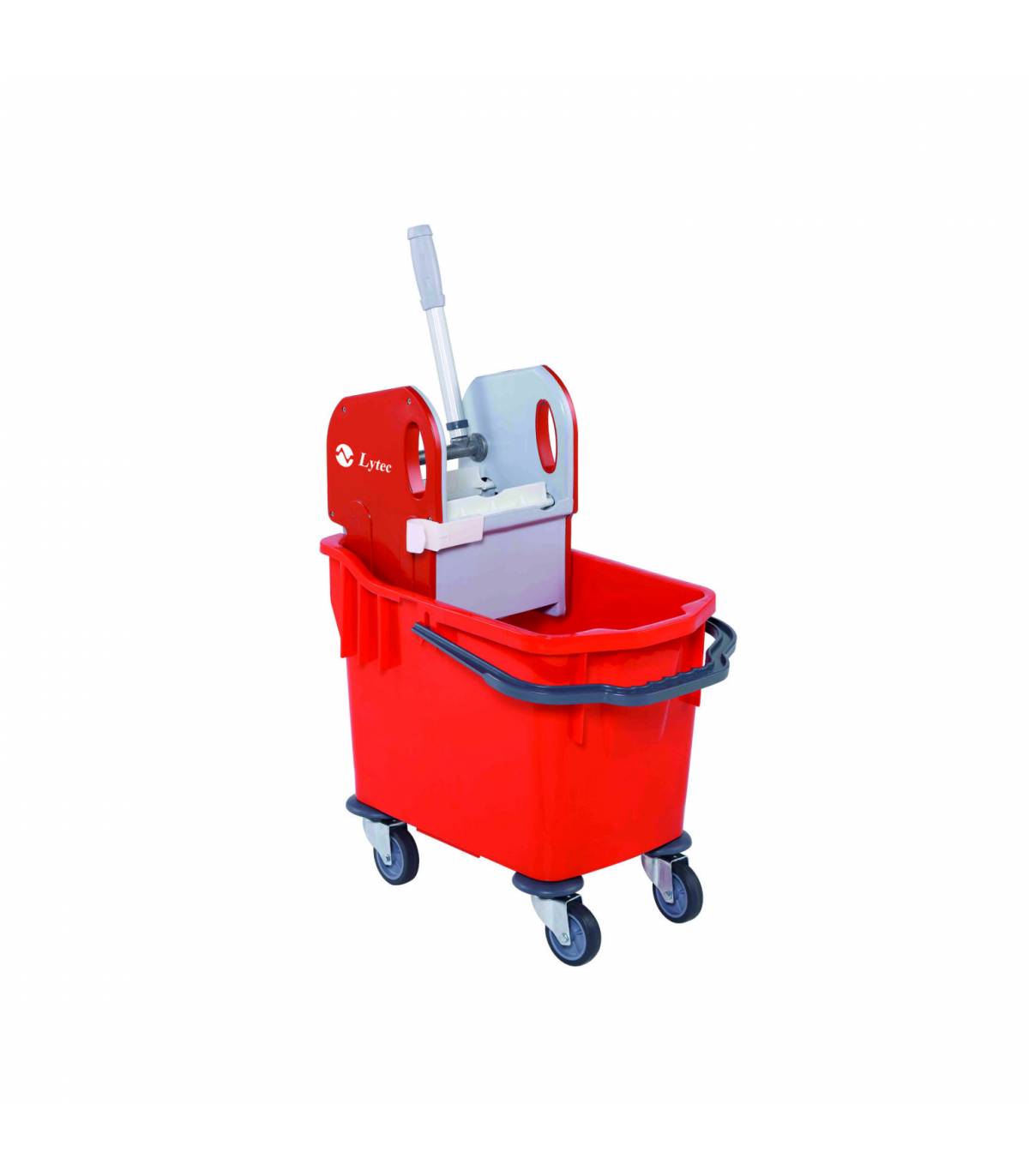 Cubo fregar con prensa 25L Tank Delta Rojo Cubos Fregar Profesionales LYTEC LY10000207